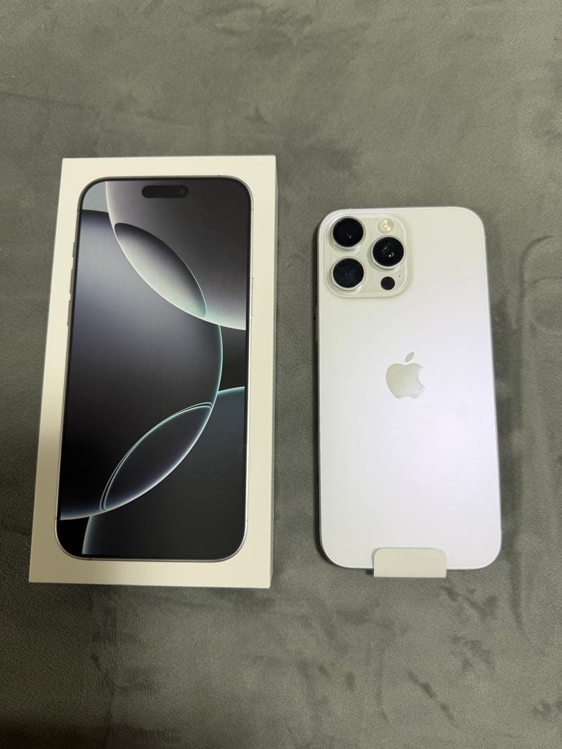 iPhone 16 promax 256GB ホワイトチタニウム 100% Dealmonday | Apple iPhone 16 Pro Max (256GB) - White Titanium (US