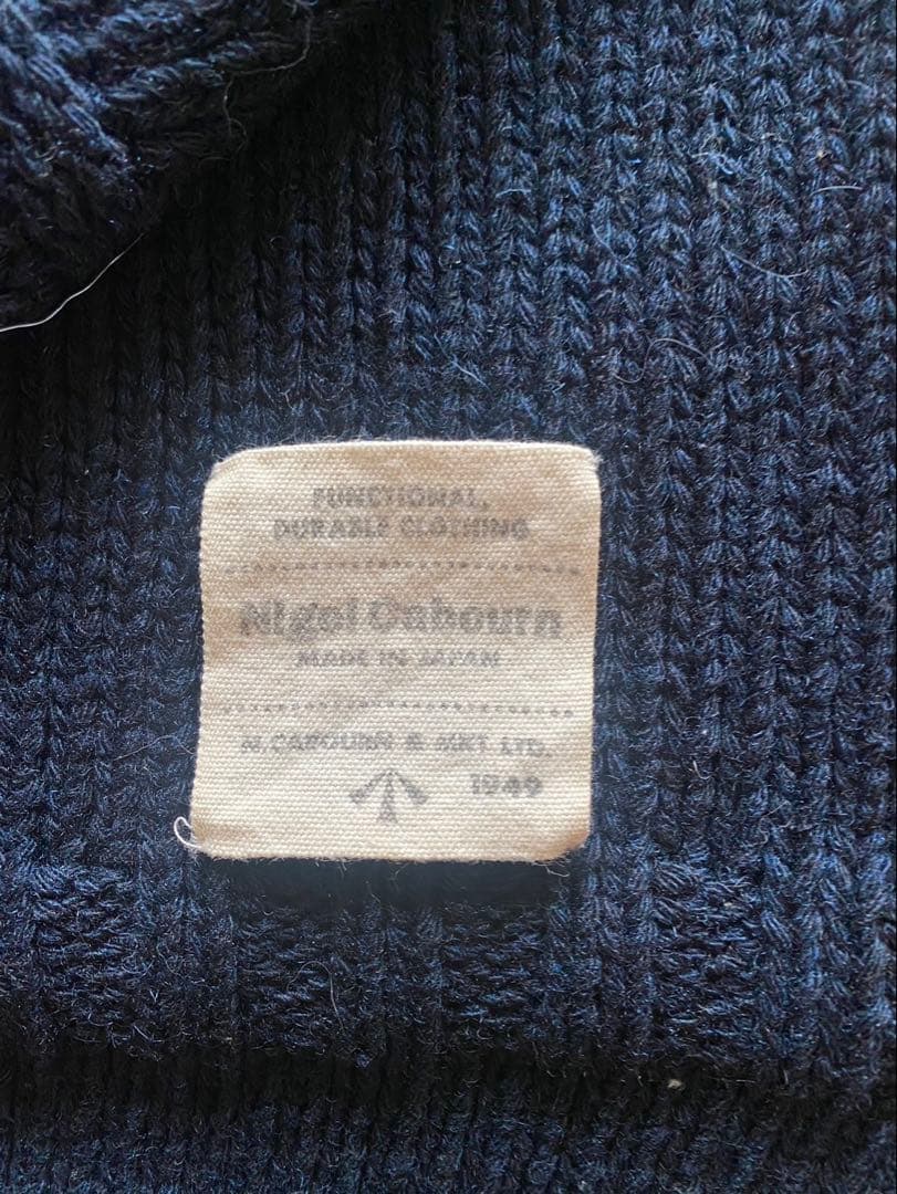 Nigel Cabourn 2-way cable knit sweater - メルカリ