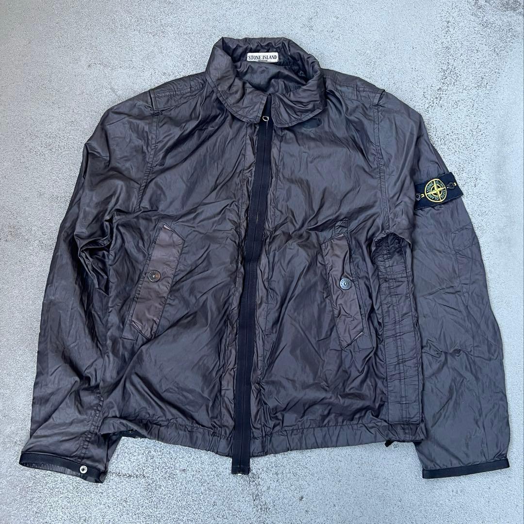 ぽ*ぽ様 STONE  ナイロンジャケット　XL ※リペア有り ストーンアイランド ナイロンジャケット Nylon Zip Up メンズ SIZE L