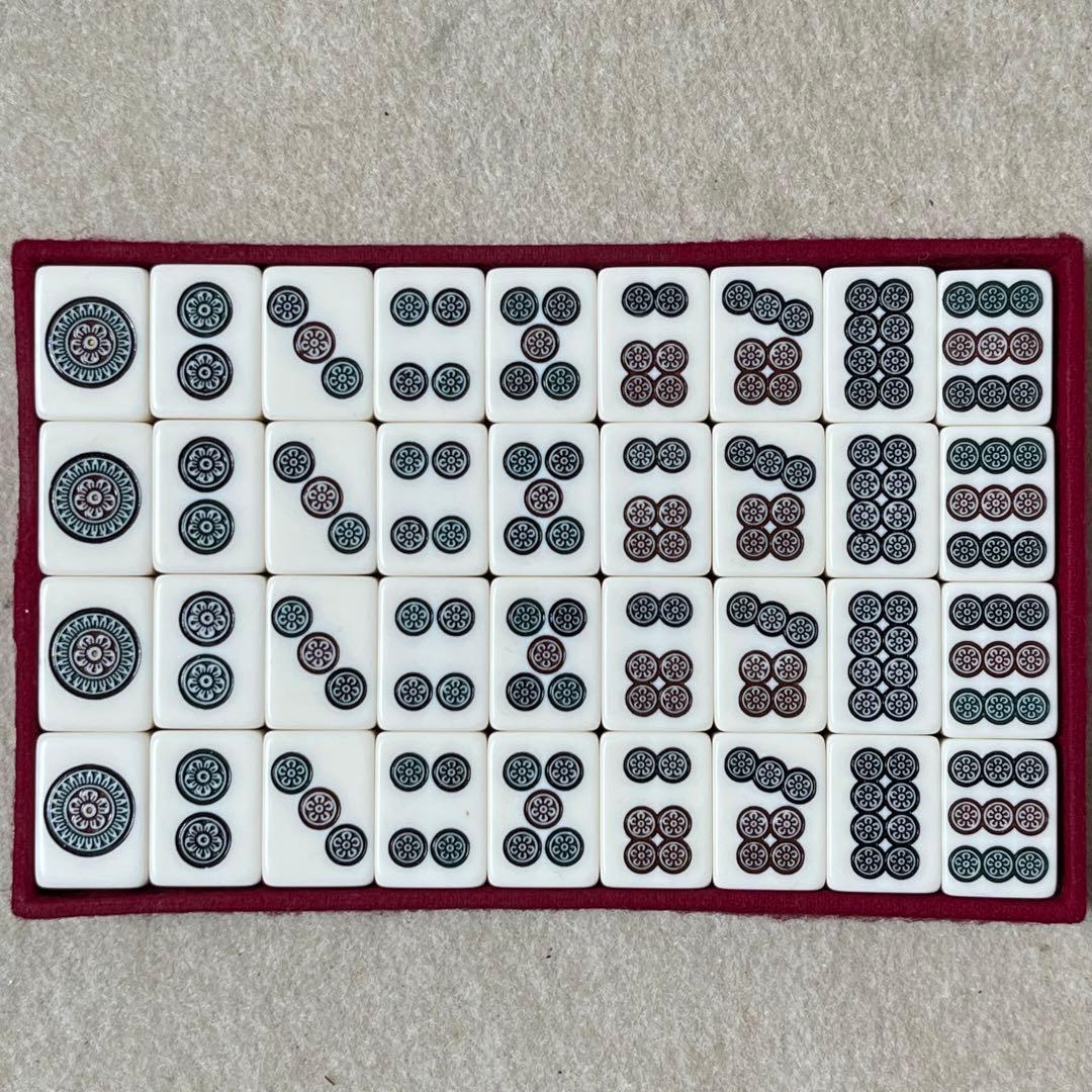 ミズノ丸一 飛龍 麻雀牌 金彩 関東書体 背黒牌 雀鬼 重量牌 パッコロ