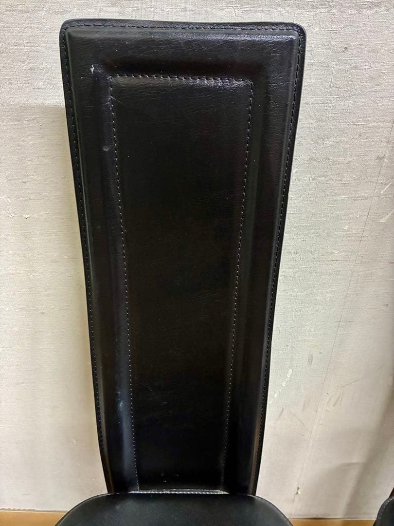 管437☆IDC大塚家具☆本革☆ハイバックチェアー☆イタリア製