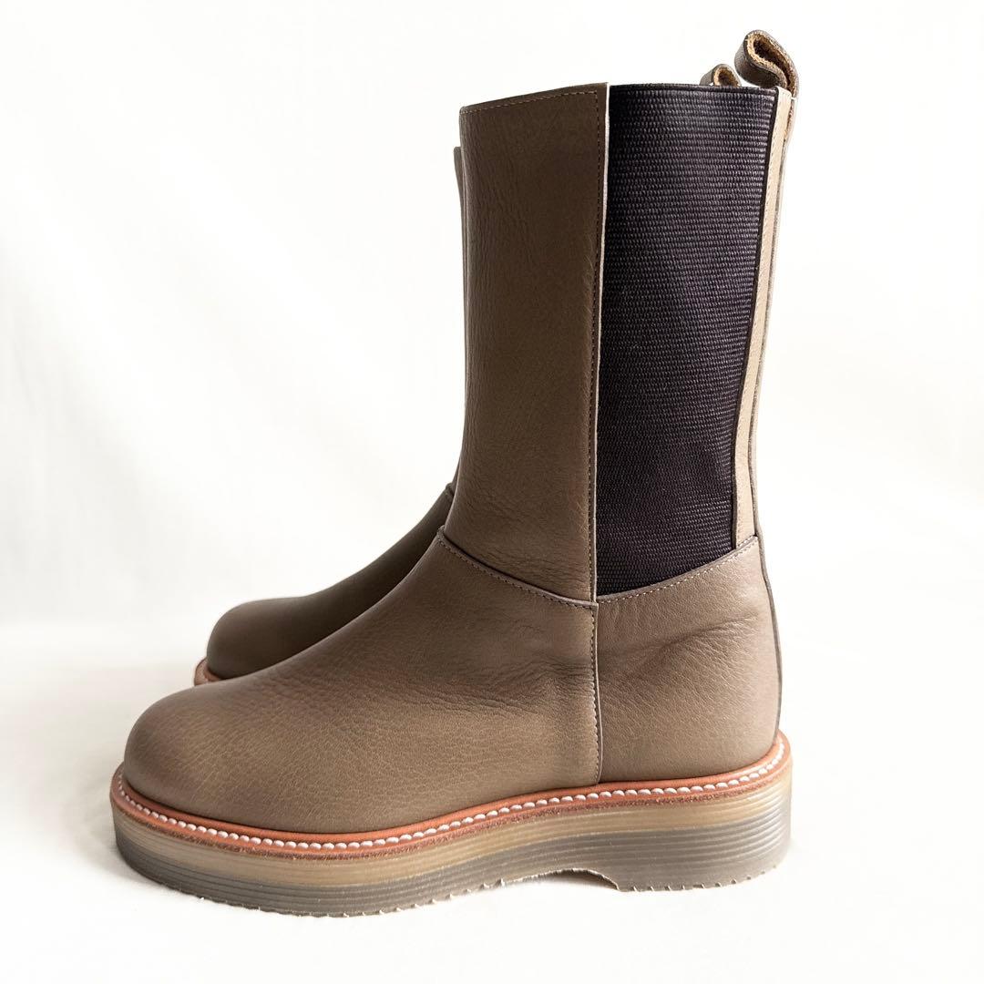 未使用品】パラスパレス レザー サイドゴアミドルブーツ DKソール