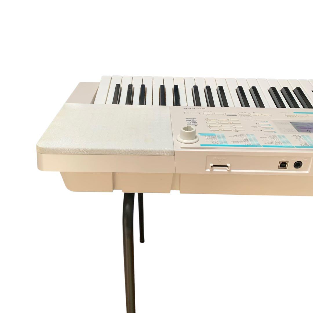 カシオ 電子キーボード・スタンドセット LK-228 ホワイト - メルカリ