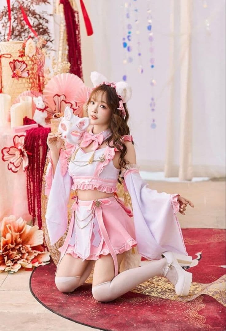 マリームーン ピンク巫女服 Amazon.co.jp: [Malymoon] コスプレ 巫女 みこ ドール 舞々悪魔 舞々