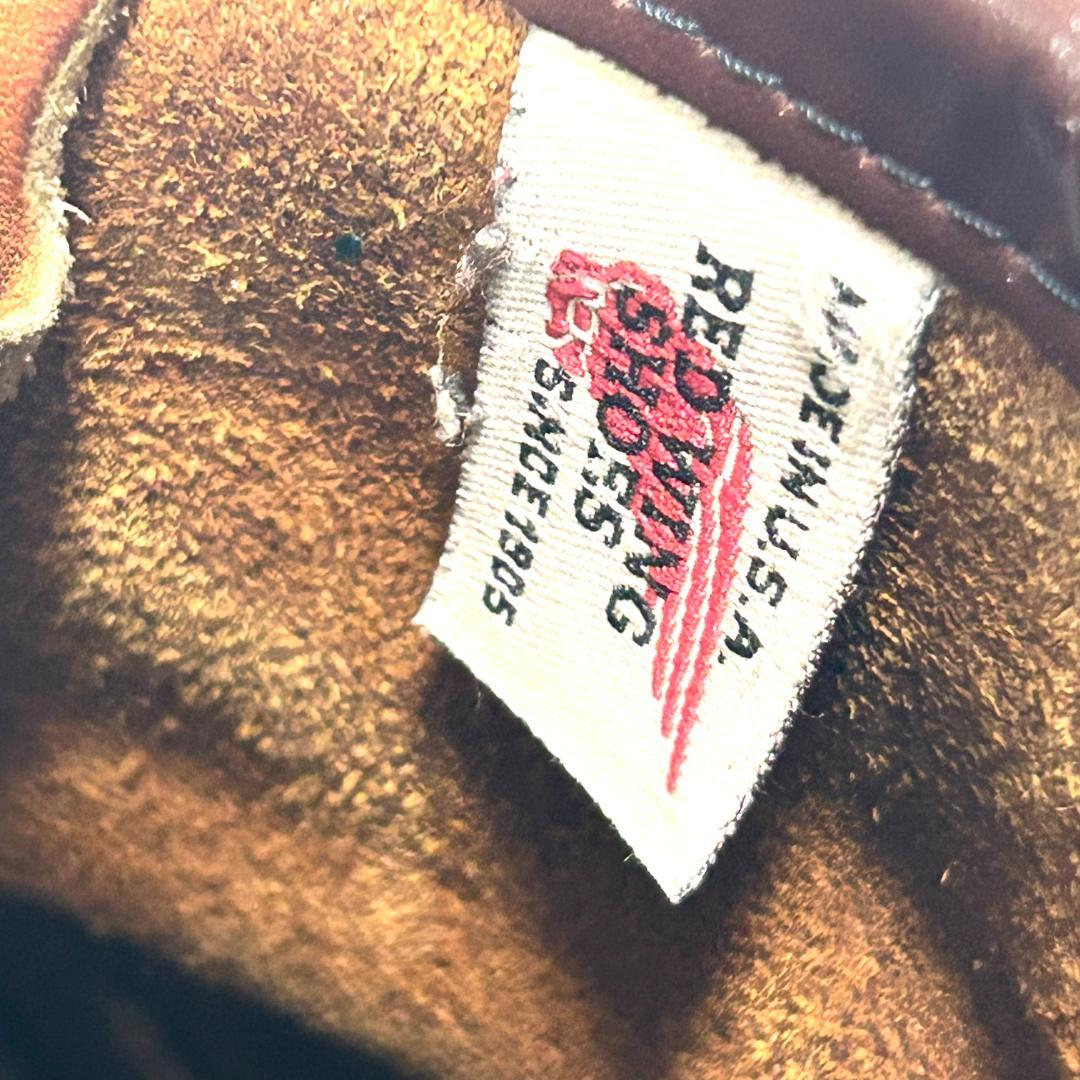 レッドウィング　刺繍羽根タグ　25.5cm 7 1/2 アイリッシュセッター