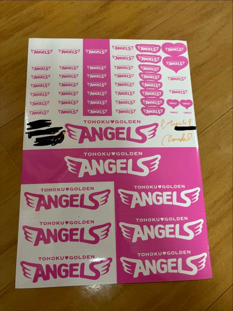 東北楽天ゴールデンエンジェルス NANAKA 直筆サイン入りステッカー