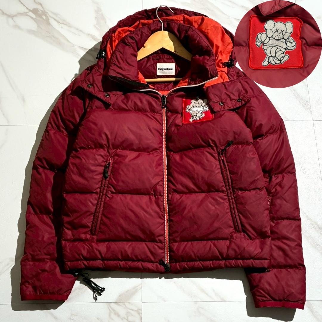 レア　KAWS　Original Fake　カウズ　2way　ダウンジャケット HUMAN MADE x KAWS Made Down Jacket Navy Beige 2colors Size S-2XL