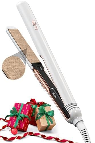 ヘアアイロン ストレート&カール【シルクプレート・25秒高速加熱・瞬間水分蒸発A Amazon | FINETOl ヘアアイロン ストレート&カール【シルクプレート