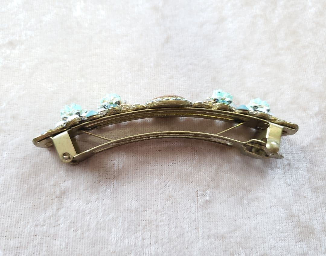 ☆中古☆ グリーン2色薔薇バレッタ ミハエルネグリン - メルカリ