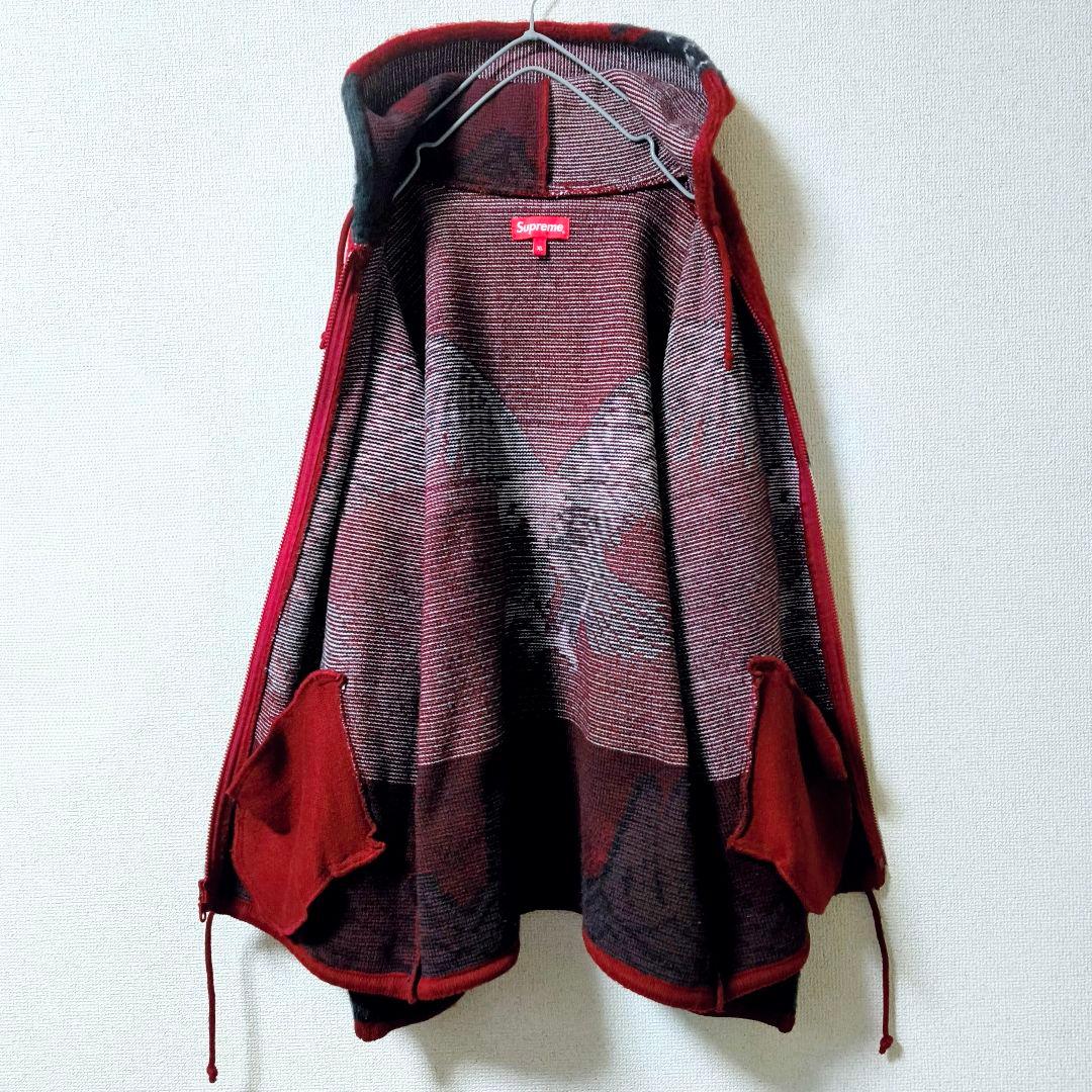 シュプリーム イーグル ニット ジップアップ フーディ パーカー XL