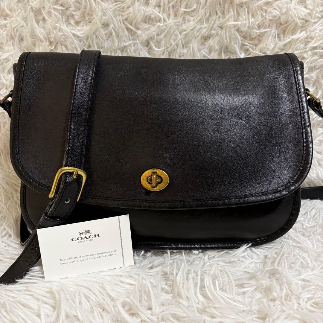 ✨極美品✨オールドコーチ ショルダーバッグ ターンロック ゴールド金具 フラップ ターンロック | gypsophila