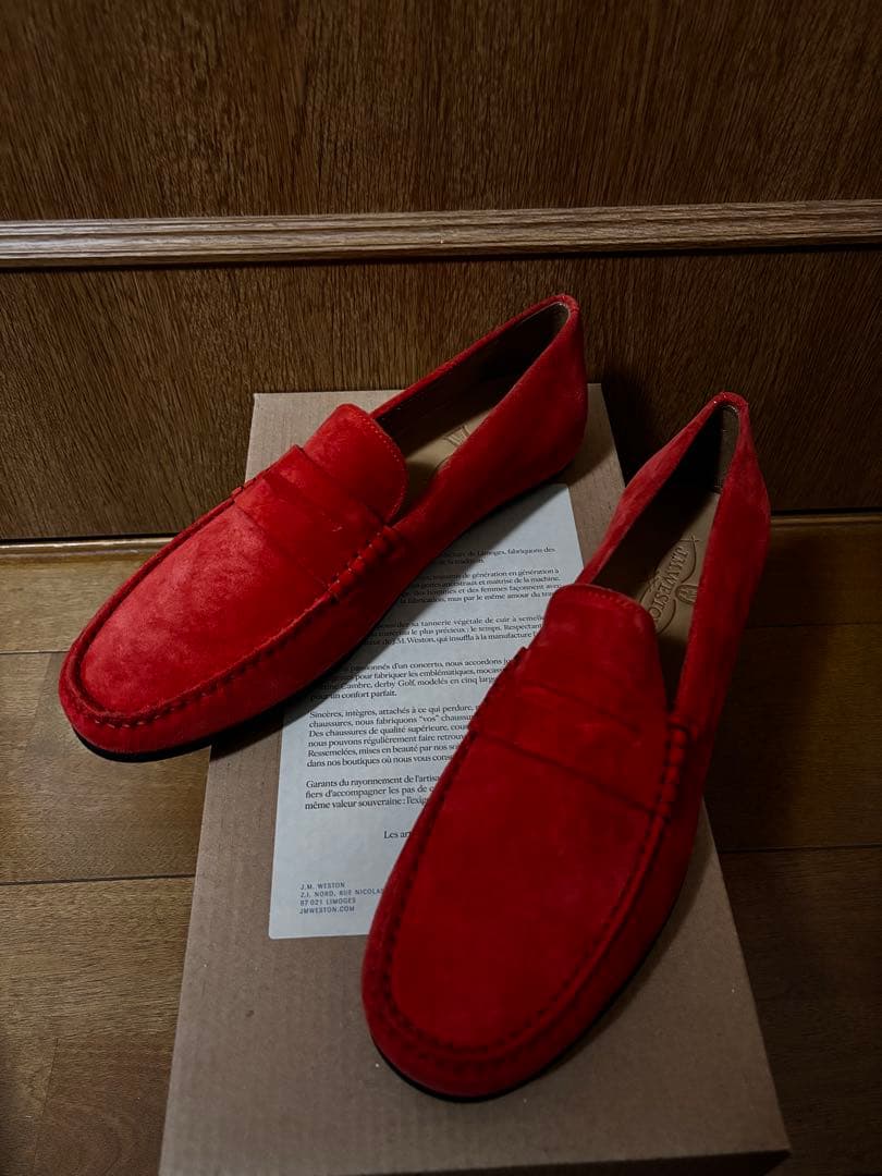 J.M.WESTON ドライビングシューズ WARNING CAR SHOE