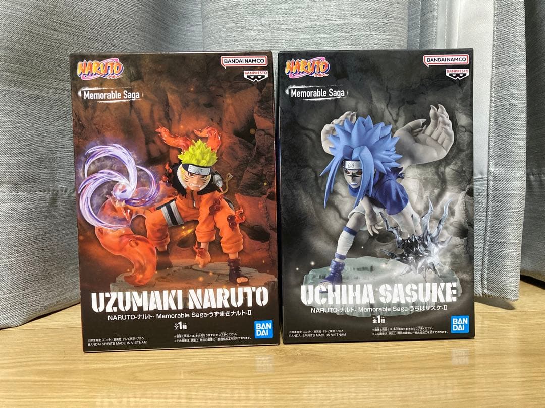 NARUTO フィギュア memorable saga ナルト・サスケ - メルカリ