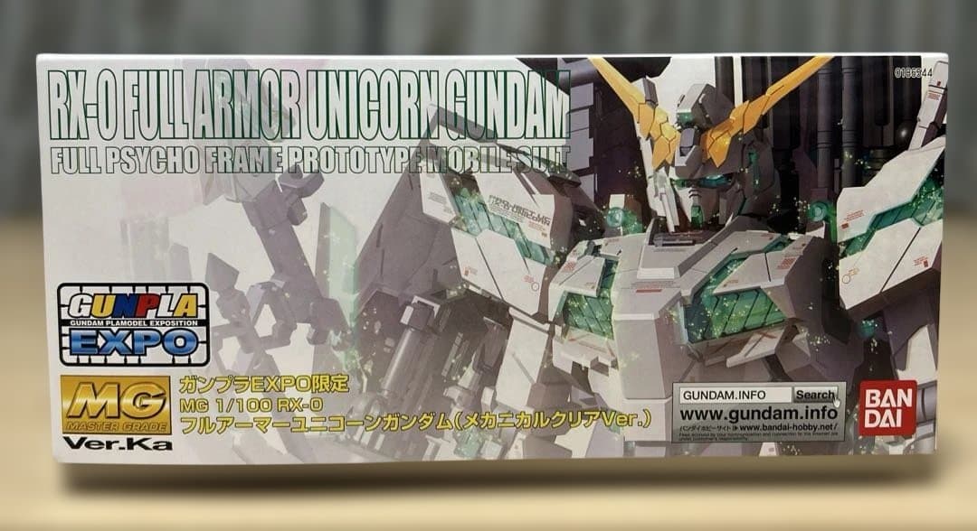 ガンプラ MG フルアーマーユニコーンガンダム メカニカルクリア EXPO
