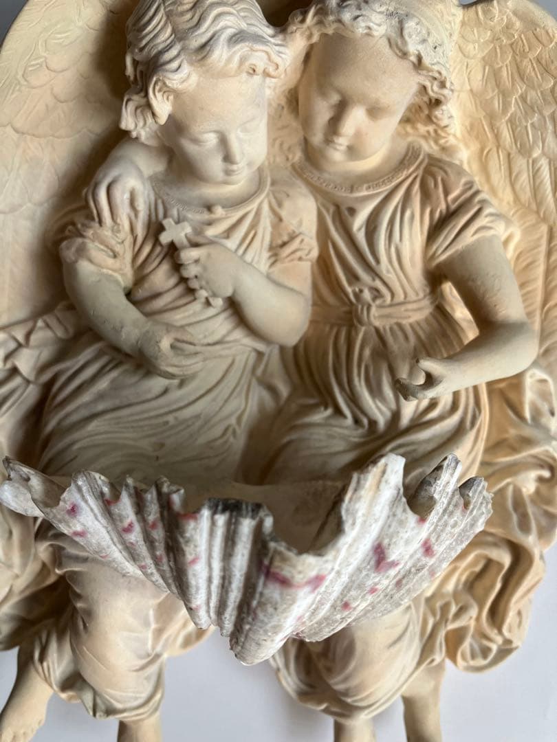 幼い天使たちの聖水盤 フランスアンティーク - メルカリ