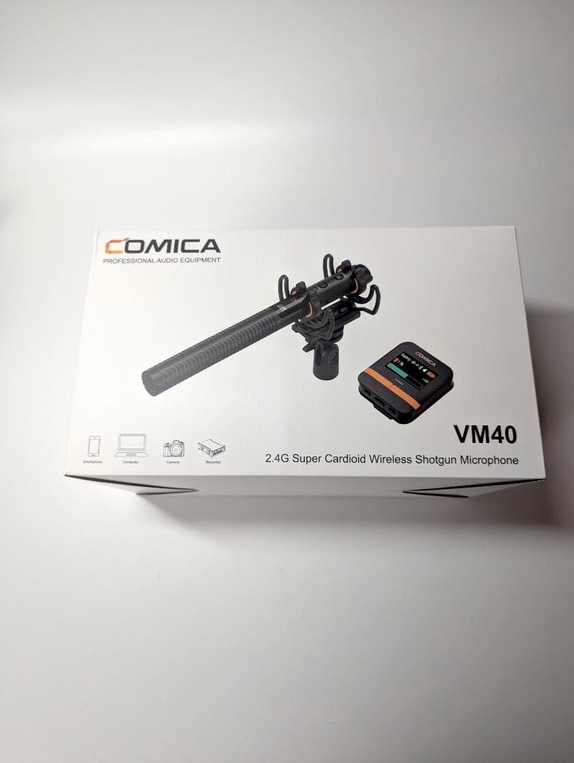 【美品】COMICA VM40 ショットガンマイク （9月末まで） Amazon | Comica VM40 ワイヤレス ショットガン マイク カメラ
