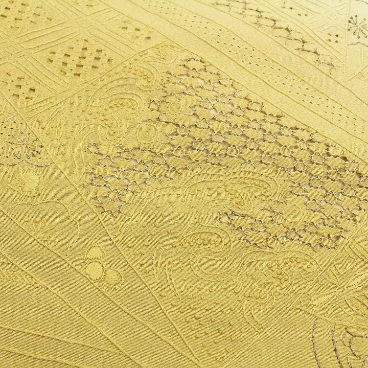 裄66cm エクリュの【三大刺繍】 ～相良・蘇州・スワトウ～ 新品の