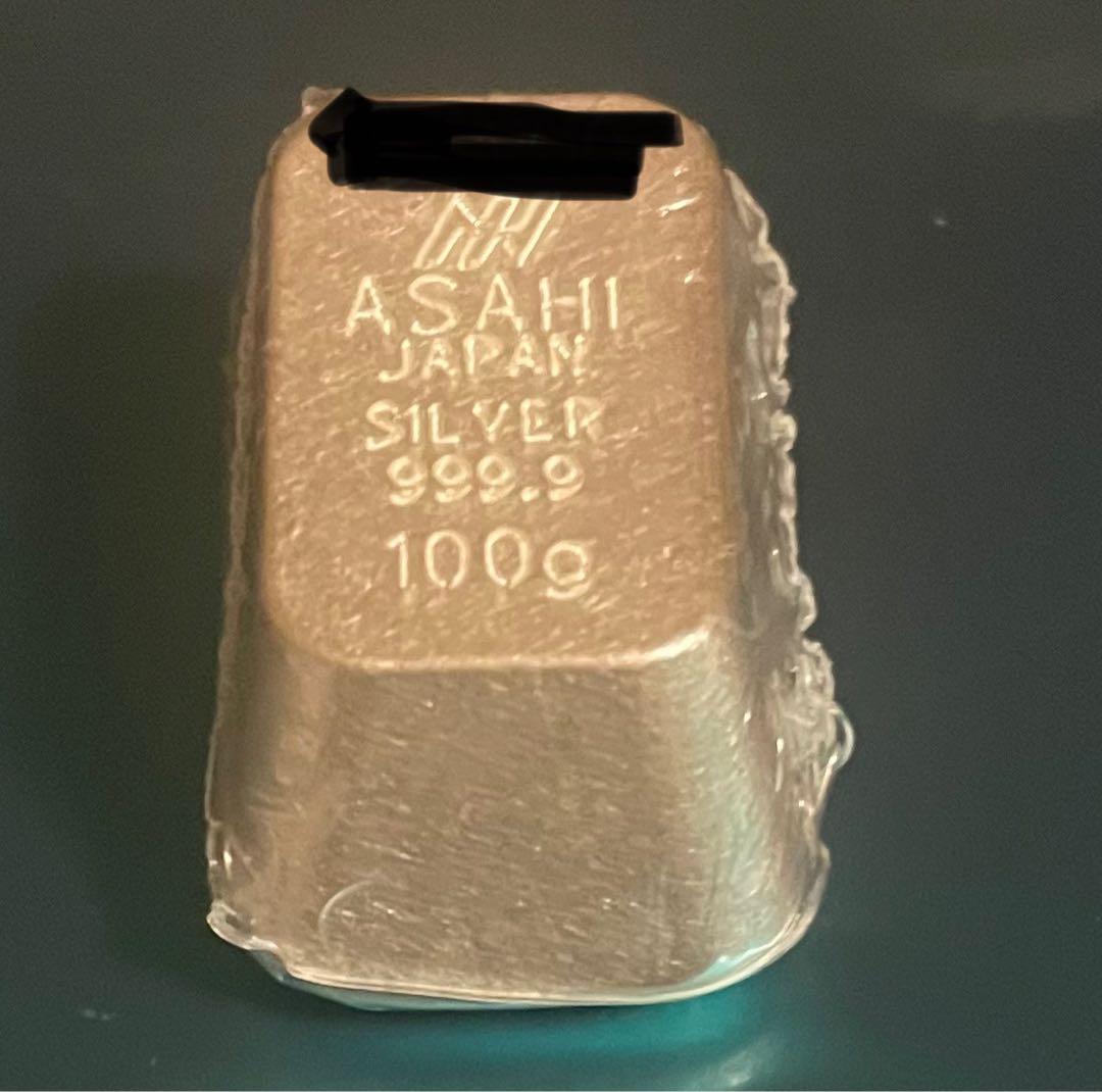 アサヒメタル　純銀 100g 新品　未開封　インゴット 純銀インゴット 100g アサヒメタルファインSILVER シルバー 純銀