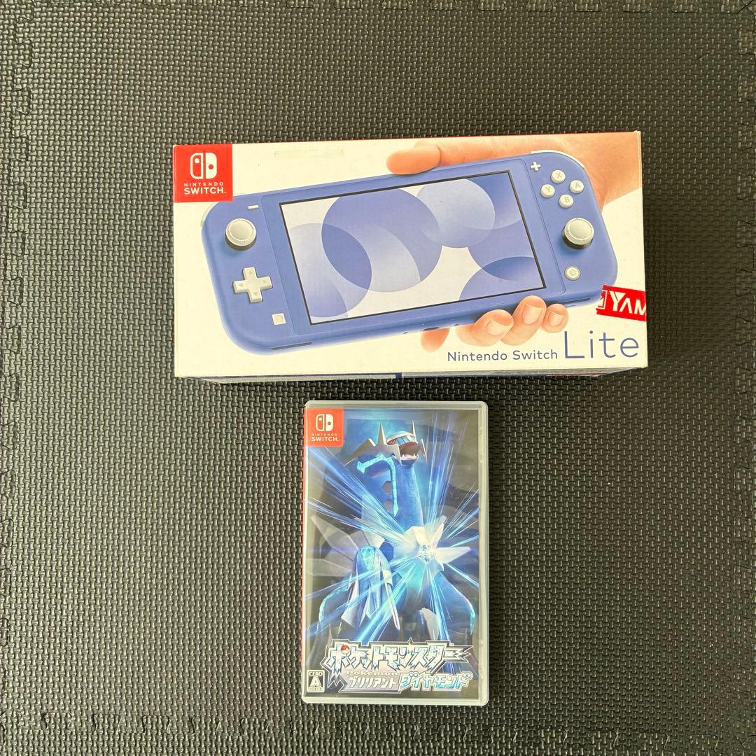 Nintendo Switch Lite + ポケモン ブリリアントダイヤモンド NEW Nintendo Switch Lite Pokemon Dialga & Palkia Brilliant Diamond