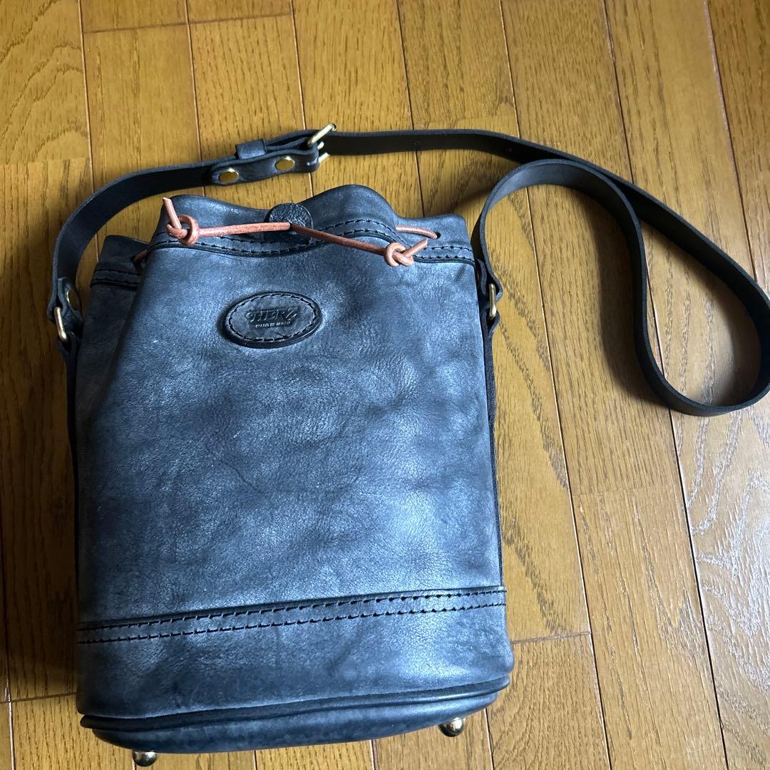 HERZ ヘルツ 巾着ショルダー CK-28-M アラスカレザー未使用品 - メルカリ