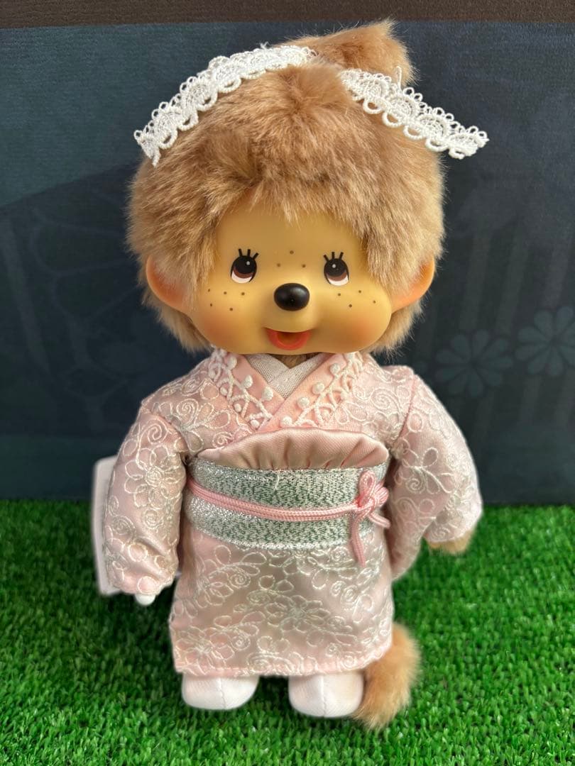 お着物モンチッチ 女の子 ミルクティブラウン お値引き不可 - メルカリ