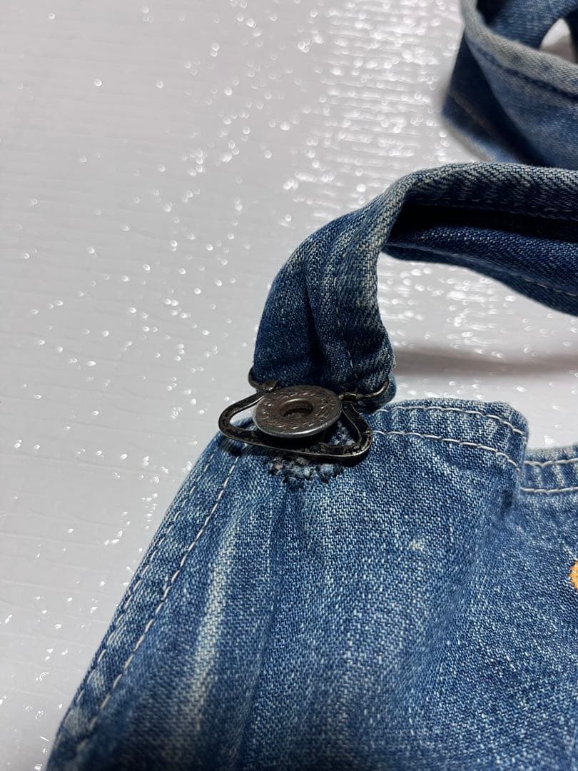 vintage】大戦モデル 月桂樹ボタン オーバーオール ドーナツボタン