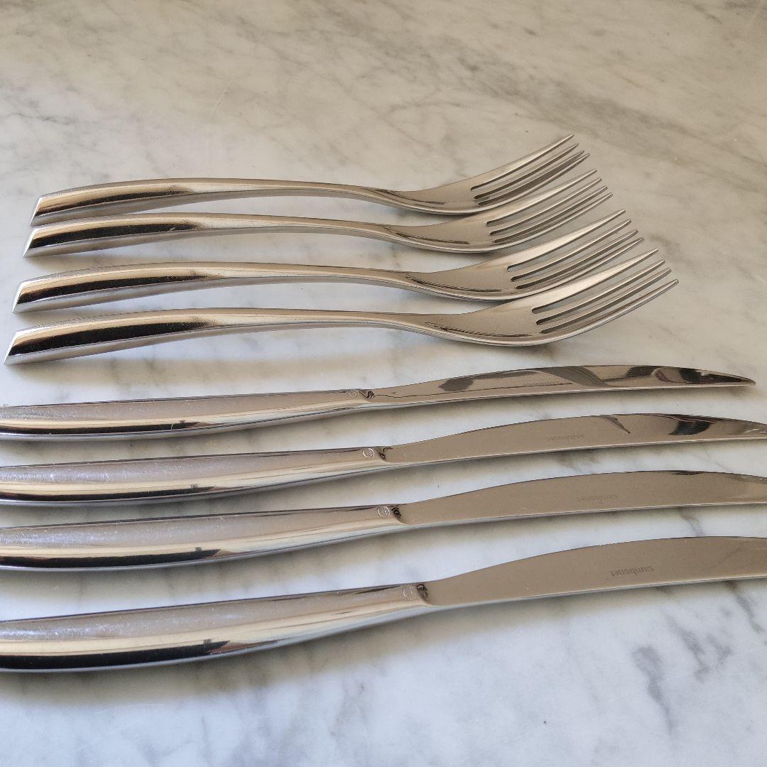 Sambonet　サンボネ　カトラリー　Bamboo　8 本セット 楽天市場】Sambonet（サンボネ） BAMBOO テーブルナイフ 【全長24cm