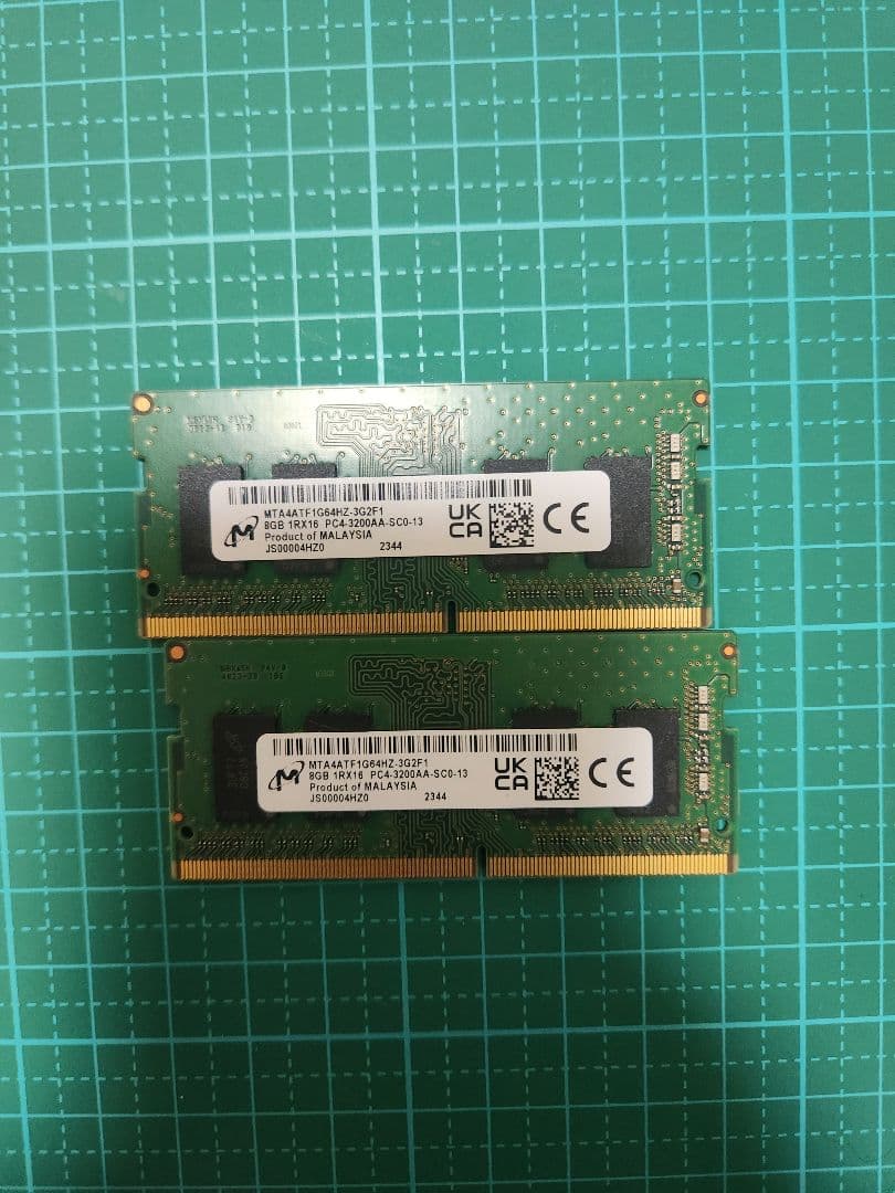 DDR4 SO-DIMM 8GB 3200MHz メモリ2枚セット 楽天市場】メモリー ddr4 3200 8gb 2枚の通販