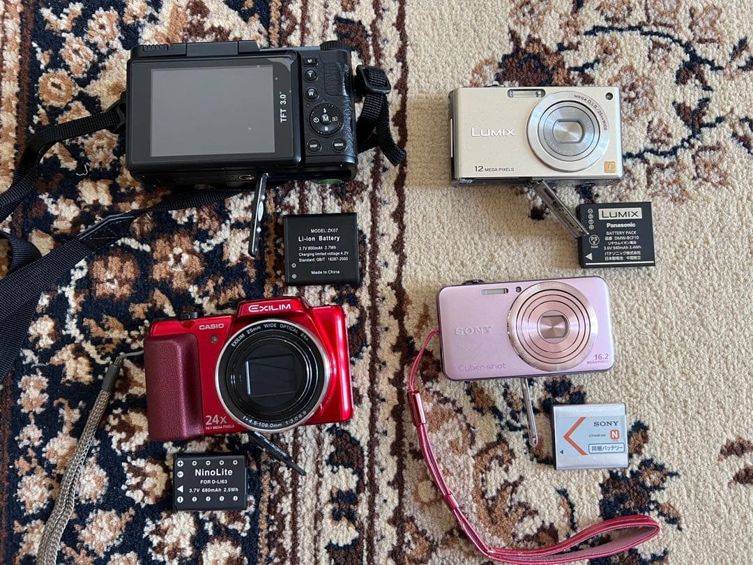 デジタルカメラ 4台セット 簡易動作確認済 Amazon | QZT デジタルカメラ 4K デジカメ 6400万画素 タイムプラス