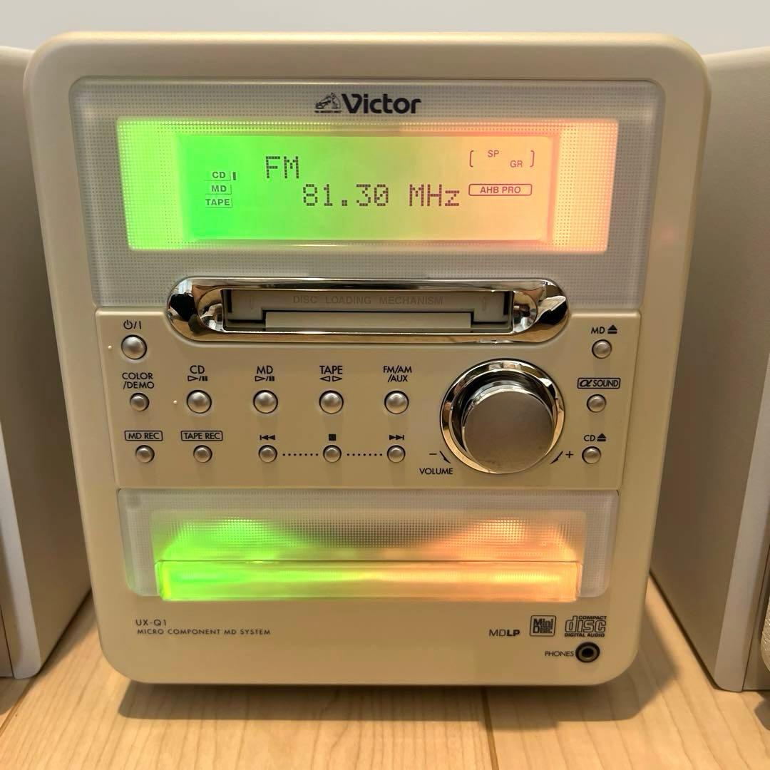 Victor ビクター CD MD カセット コンポ UX-Q1-W - メルカリ