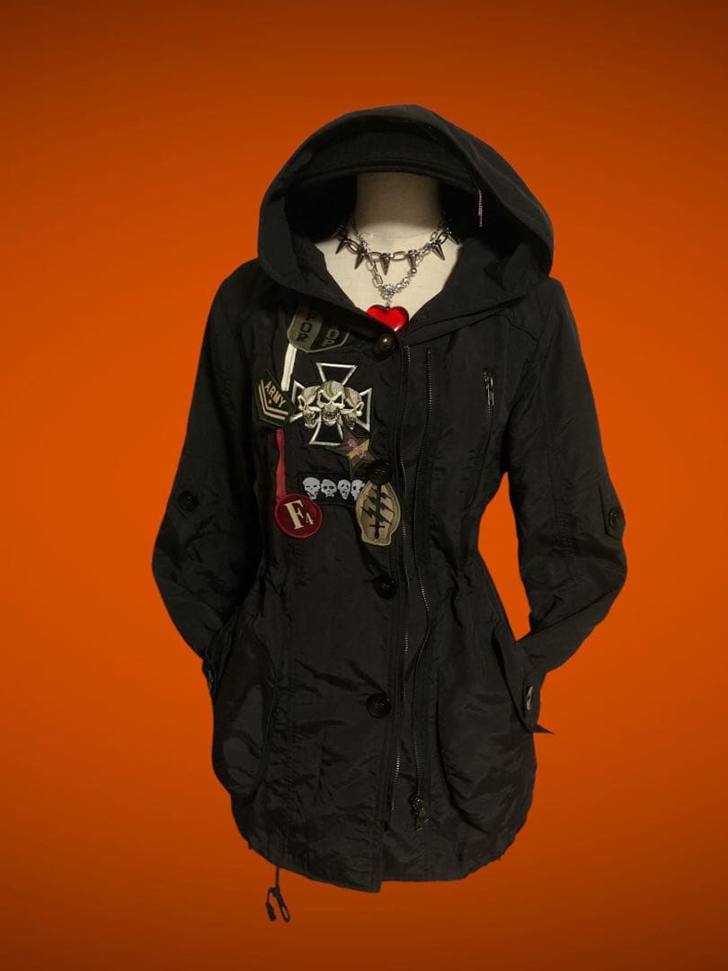 y2k00sミリタリーミニワンピフェアリーグランジ平成ギャルNANAパン