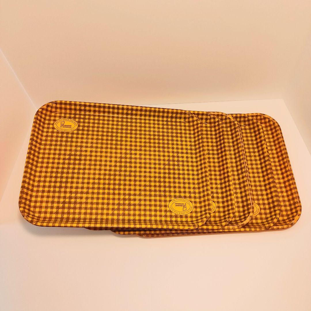 非売品 ミスタードーナツ 店舗用トレイ 70年代〜80年代 昭和レトロ 4枚