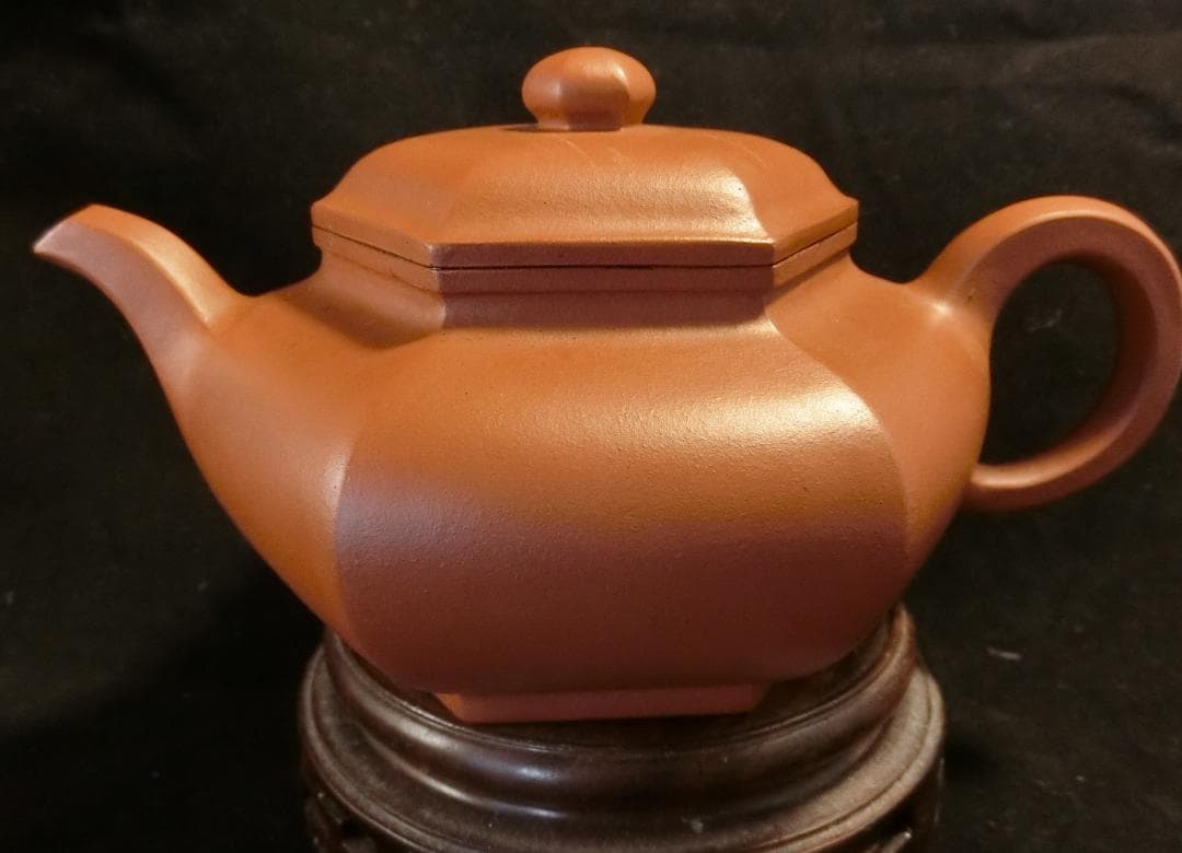 宜興老紫砂 六方壷 早期単孔壷精品 邵元亭製