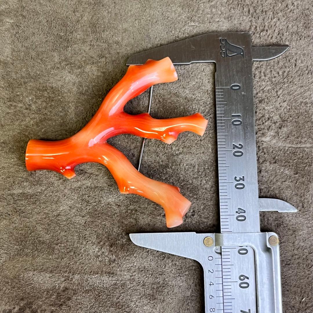 本珊瑚 珊瑚 枝珊瑚 さんご ブローチ 高知 総重量 12.7g