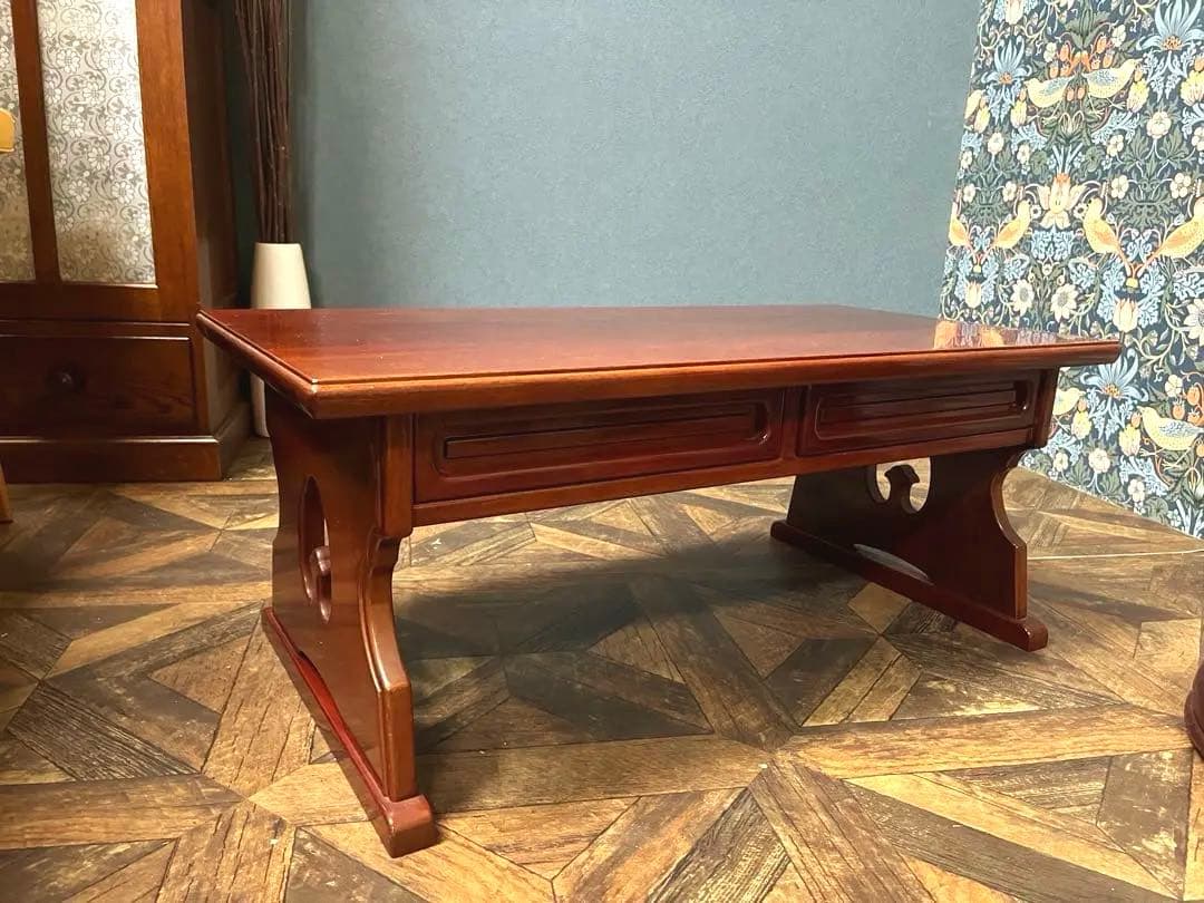 カリモク 文机 唐木 民芸 インテリア アンティーク しょうわれと カリモク 文机 唐木 民芸 インテリア アンティーク しょうわれと