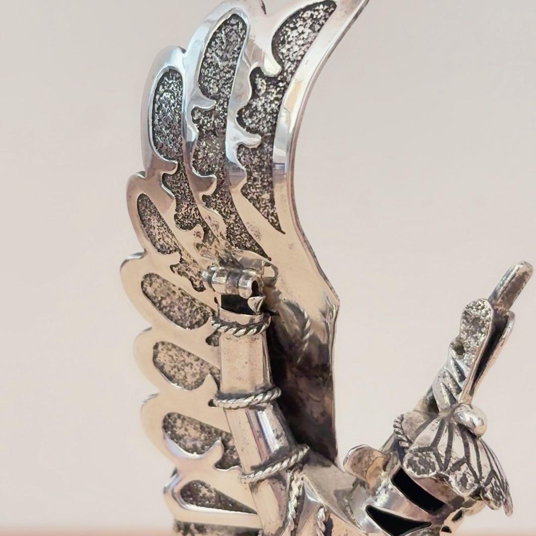 ナバホ族 スターリングシルバー カチナ イーグルダンサー シルバー