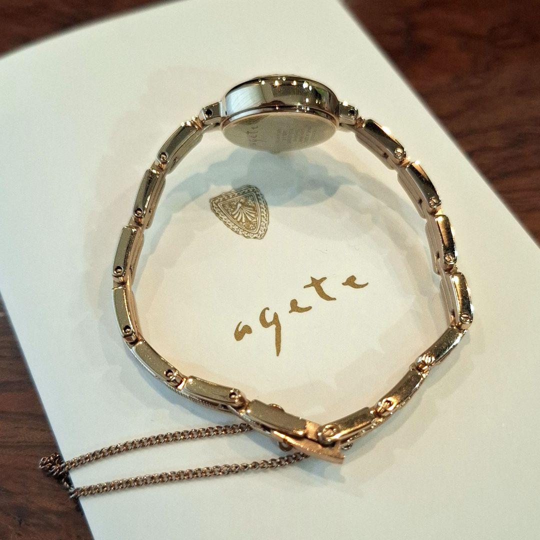 美品】agete アガット ソーラー腕時計 イエローゴールド - メルカリ