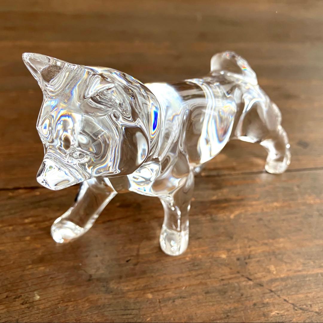 バカラ 柴犬 イヌ 戌 置物 クリスタル オブジェ オーナメント Dog バカラ Baccarat クリスタル フィギュア ゾディアック 2018年 DOG