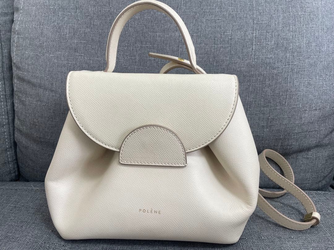 【専用】Polène Numéro ポレーヌ ショルダーバッグ Polène | バッグ - Numéro Neuf Mini - エボニー テクスチャード