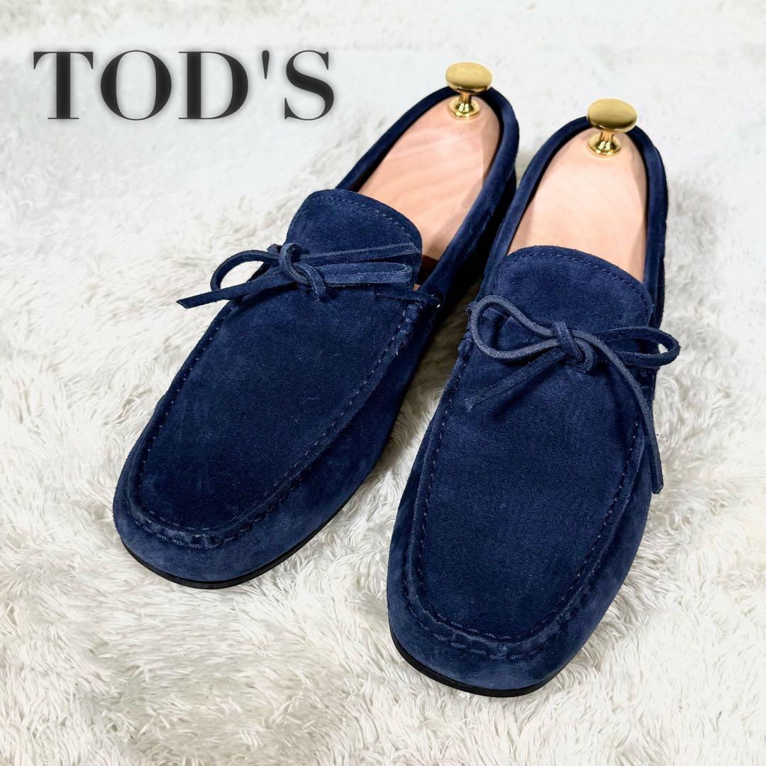 【Tod's】トッズ 8 ゴンミーニ ドライビングシューズ ブルー TOD'S（トッズ） スエード ゴンミーニ ドライビングシューズ メンズ