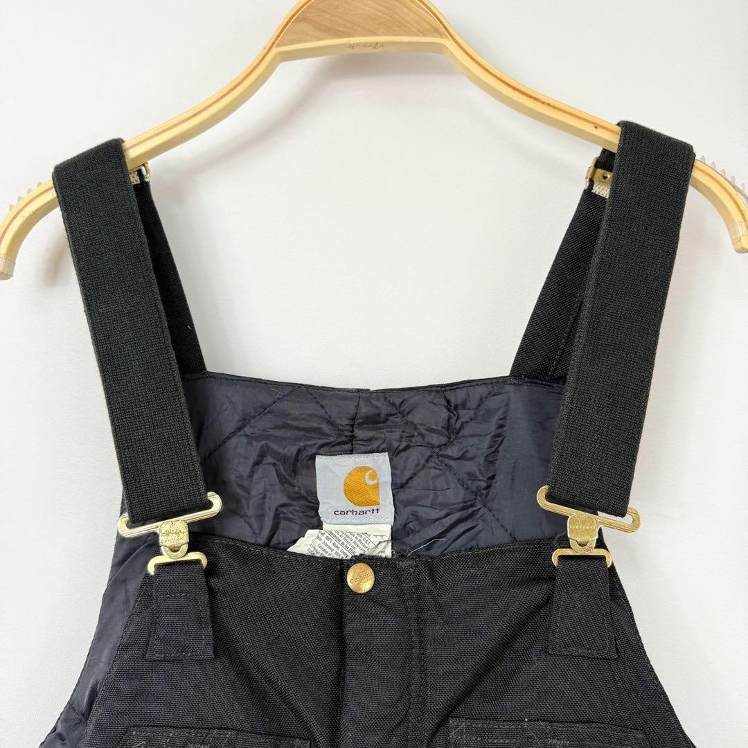 Carhartt カーハート 中綿 つなぎ ビブオーバーオール ブラック S51