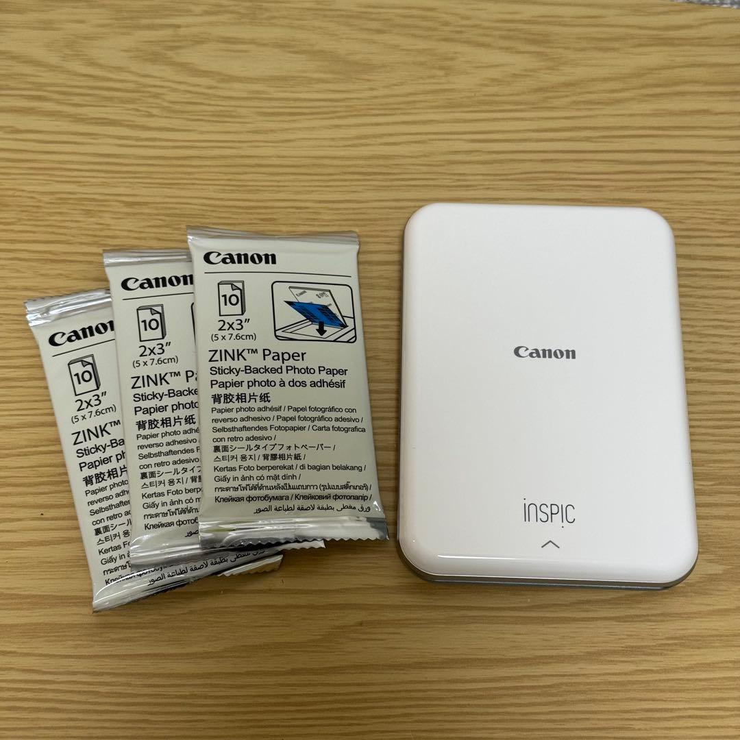 Canon iNSPiC　ミニフォトプリンター　ブルー Amazon.co.jp: 【セット買い】キヤノン Canon スマホ専用ミニフォト