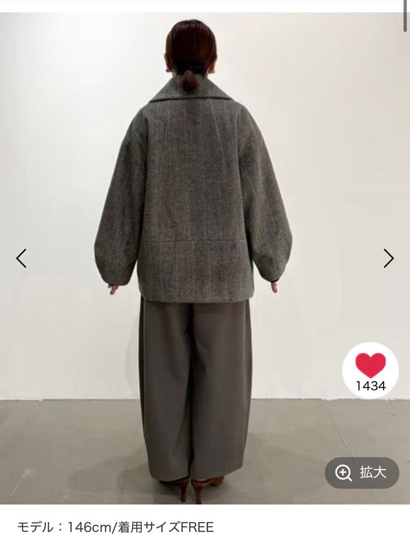 低身長caho146cmさんプロデュース】シャギージャコット【BAYFLOW