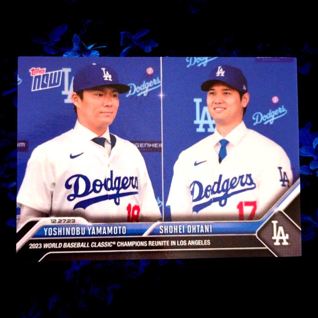 大谷翔平 山本由伸 入団会見 3枚セット ドジャース TOPPS now - メルカリ