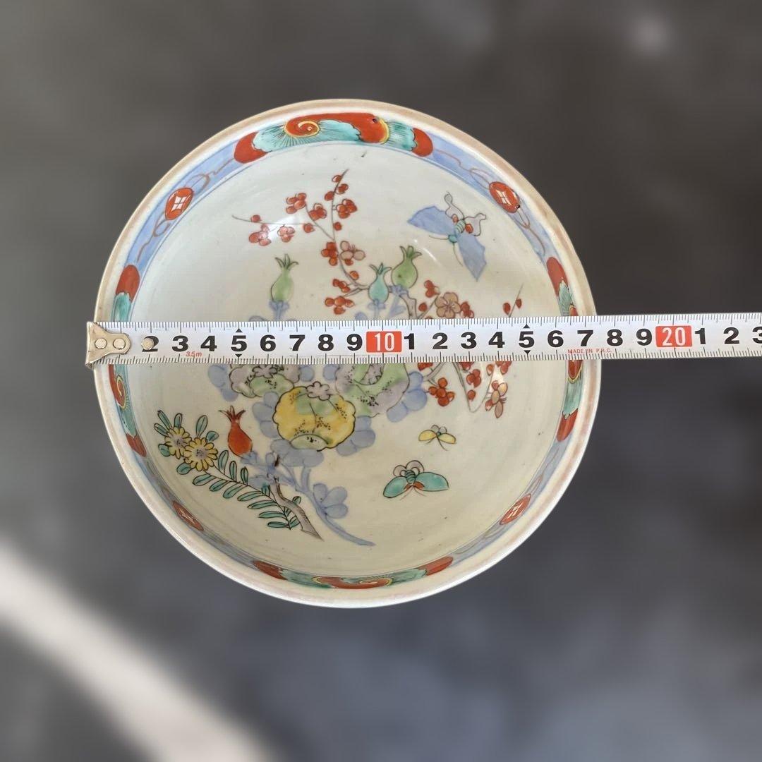 カケヒビなし古伊万里 杯洗 盃洗 色絵杯洗 陶芸 年代物の通販｜www