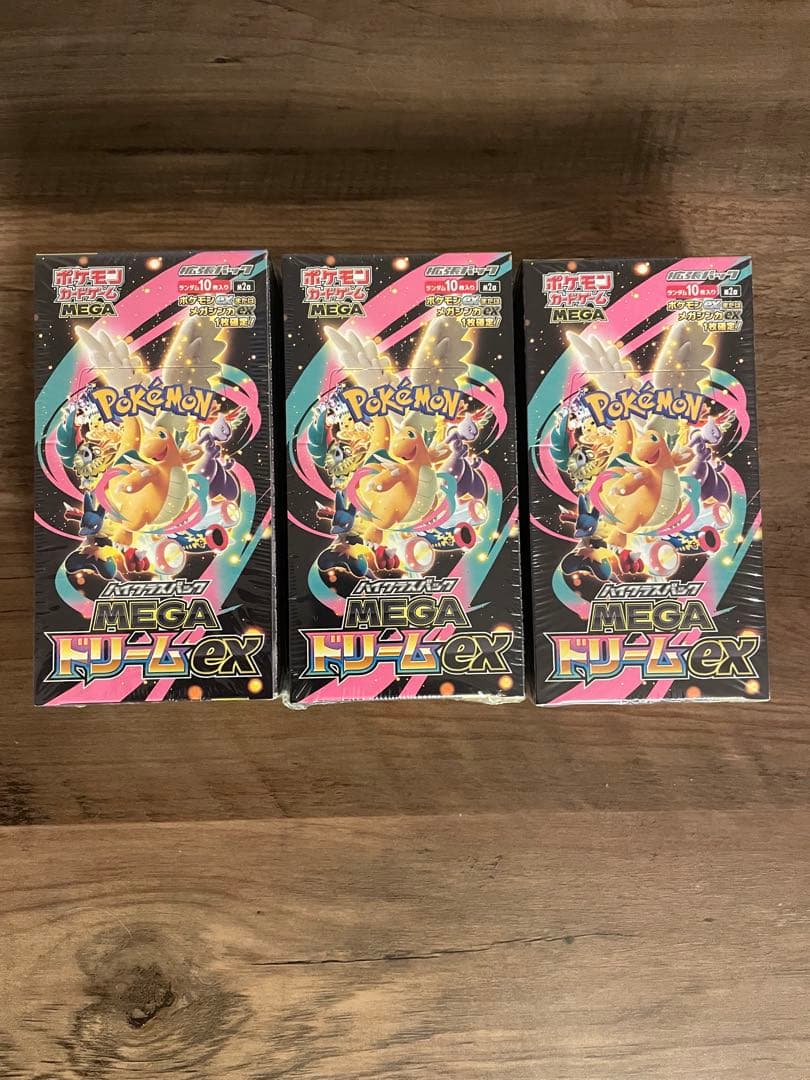 ポケモンカードMEGAドリームex新品未開封シュリンク付き3箱 - メルカリ