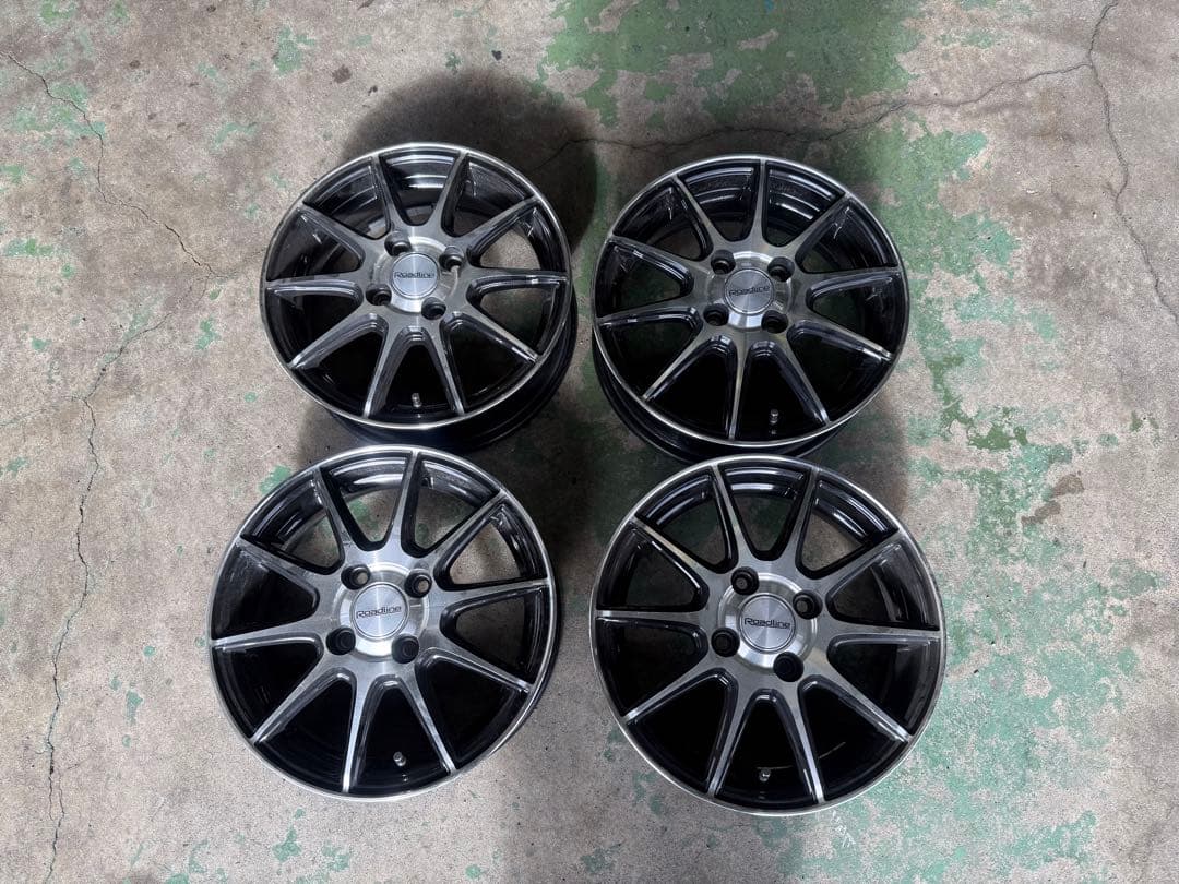 Roadline 14インチ 5スポークホイール 楽天市場】アルジェノン フェニーチェ xc5 14インチ 4H100 5J +45 1本