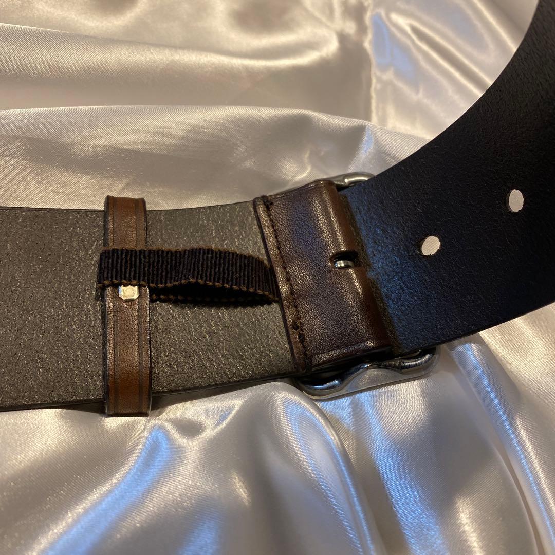 JIL SANDER ジルサンダー イタリア製ダークブラウン ワイドレザー