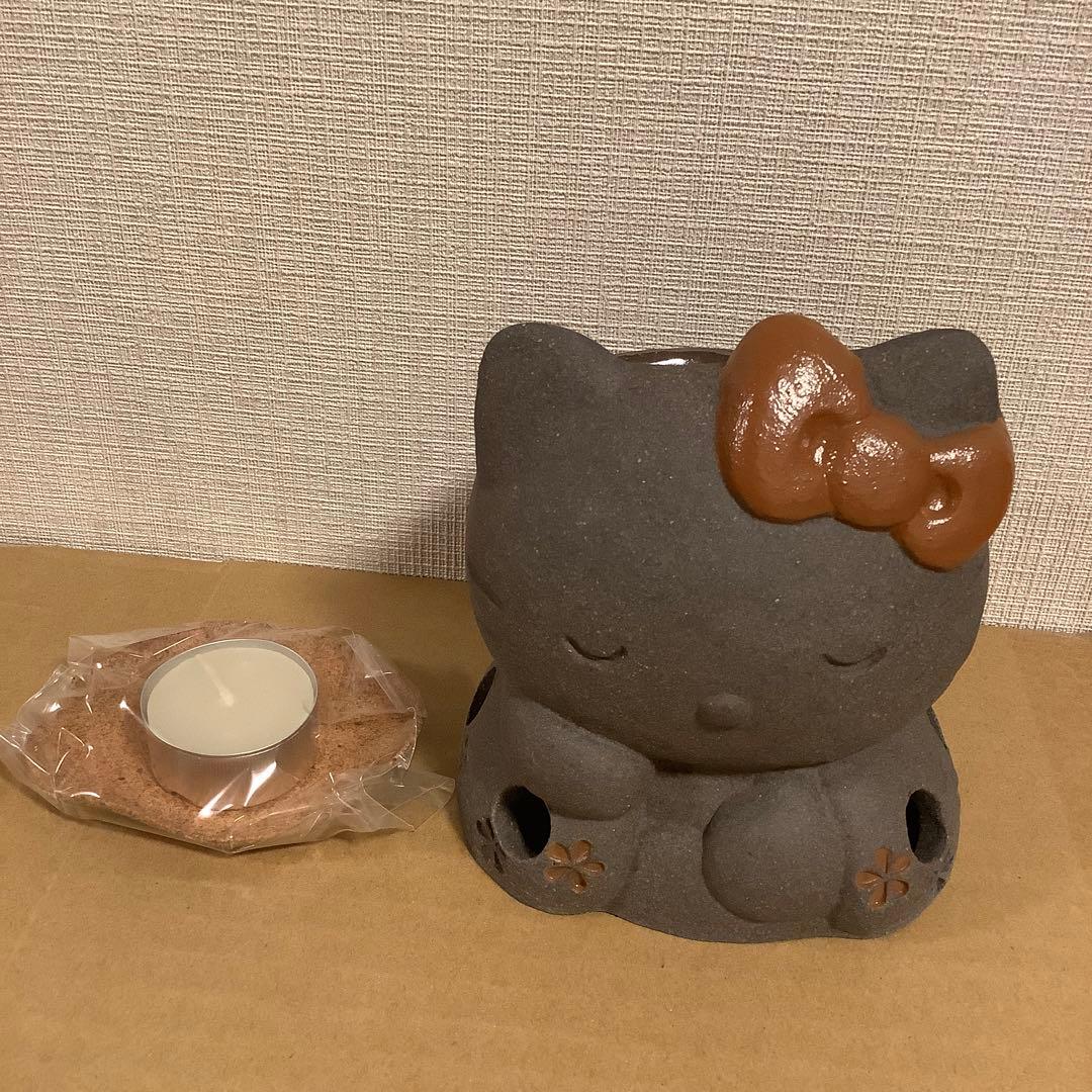 ハローキティ　 陶器製 香炉　アロマ炉　アロマポット 楽天市場】竹製 茶香炉 アロマポット アロマ炉 3点セット 陶器 香炉皿