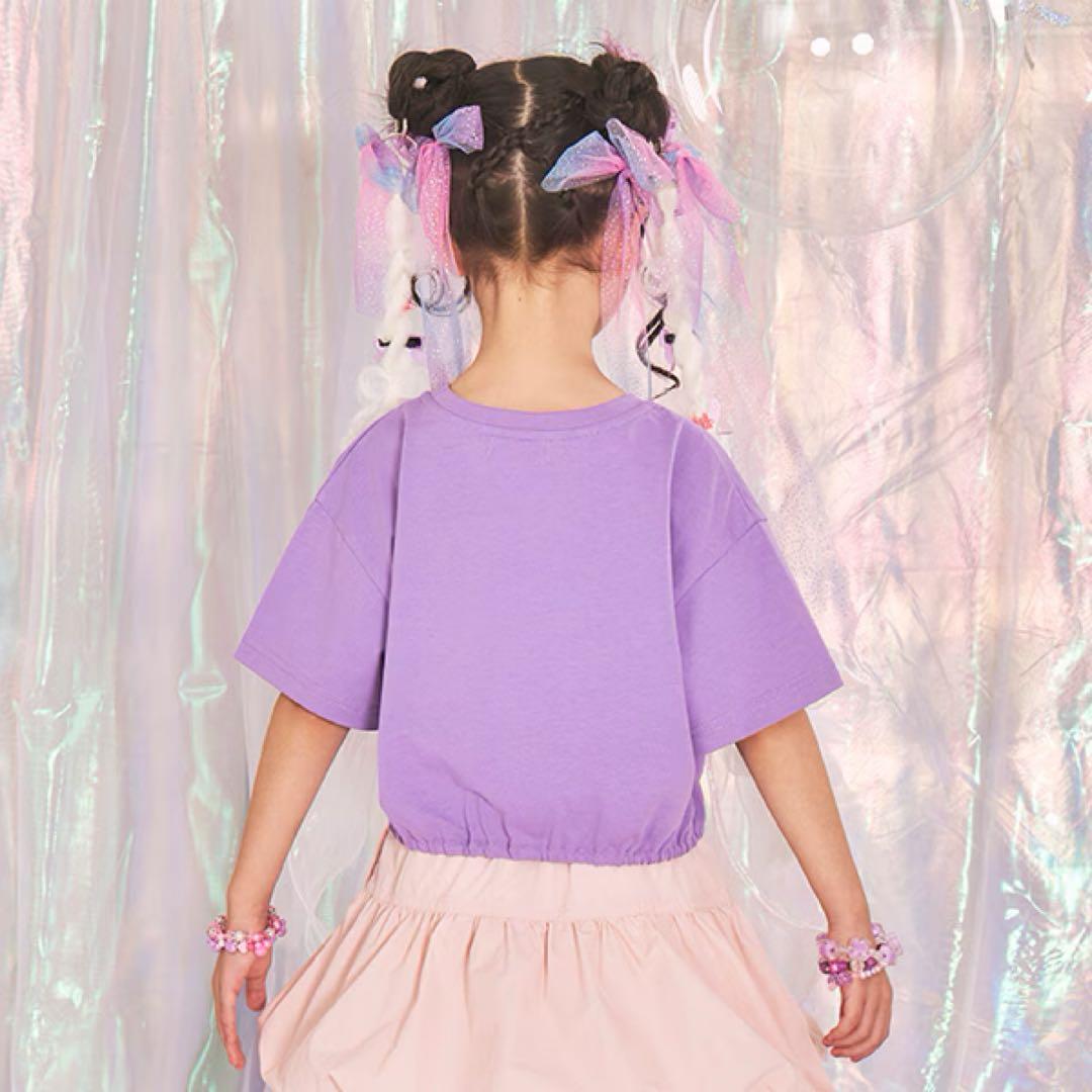 メゾピアノ 【しなこちゃん×ミミポポ】Tシャツ 110cm 紫 パープル 原宿